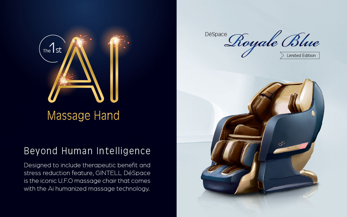 GINTELL Limited Edition DéSpace UFO Royale Blue Massage Chair