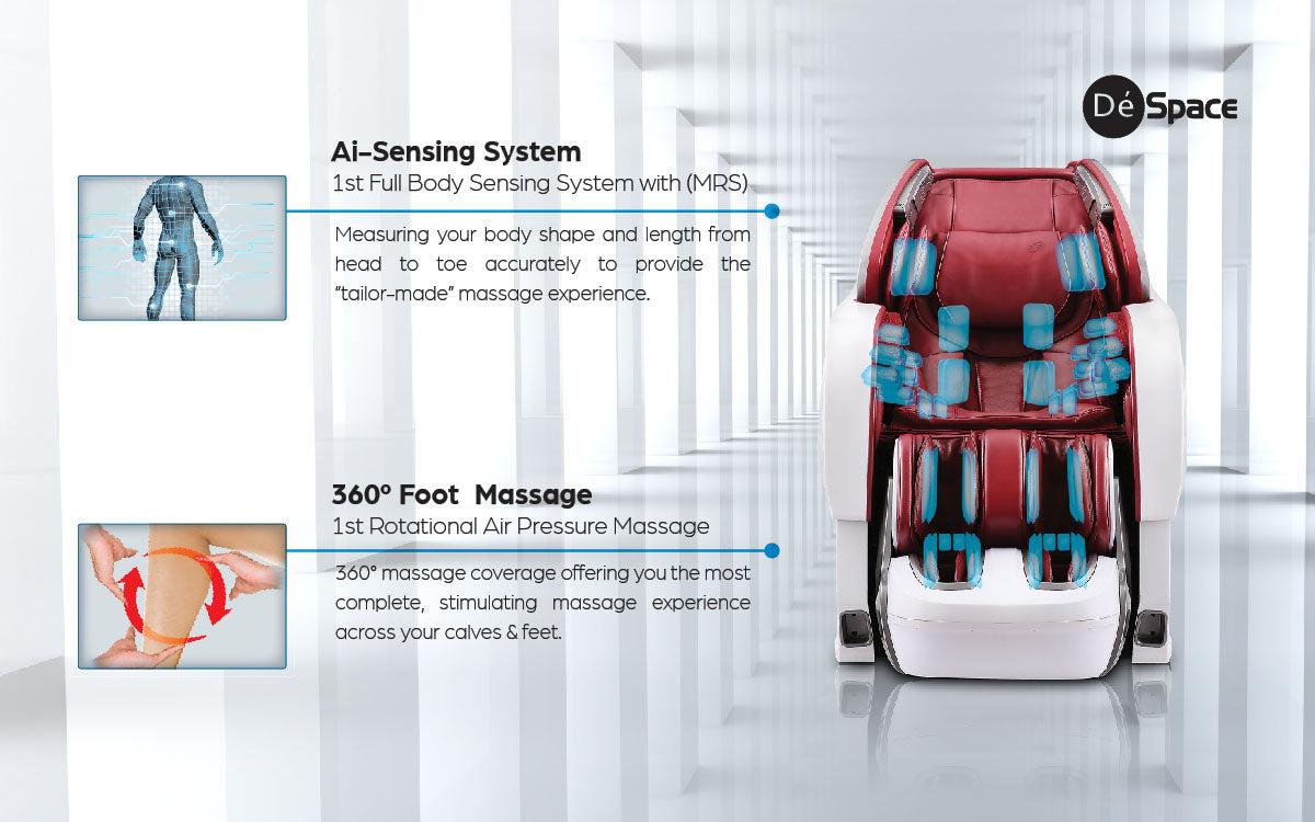 GINTELL Limited Edition DéSpace UFO Royale Blue Massage Chair