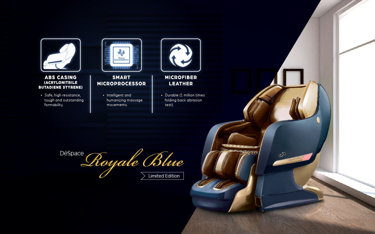 GINTELL Limited Edition DéSpace UFO Royale Blue Massage Chair