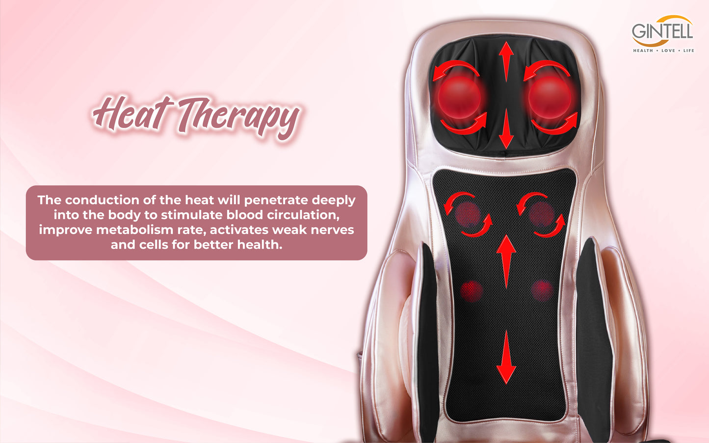 GINTELL G-Mobile Plus Massage Cushion
