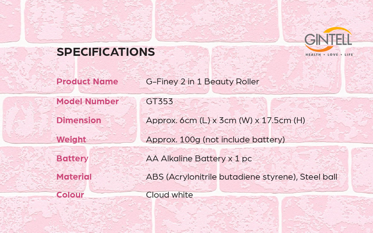 GINTELL G-Finey 2-in-1 Beauty Roller