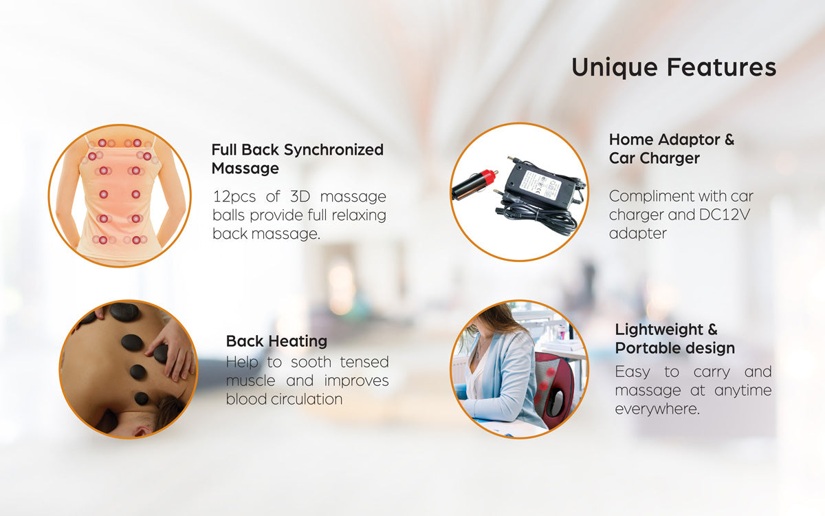 GINTELL G-Flexi Portable Massage Cushion