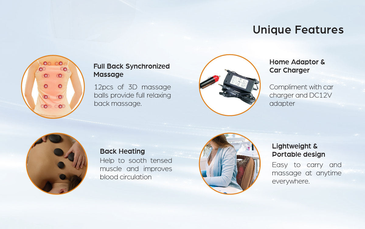 GINTELL G-Resto Portable Massage Cushion
