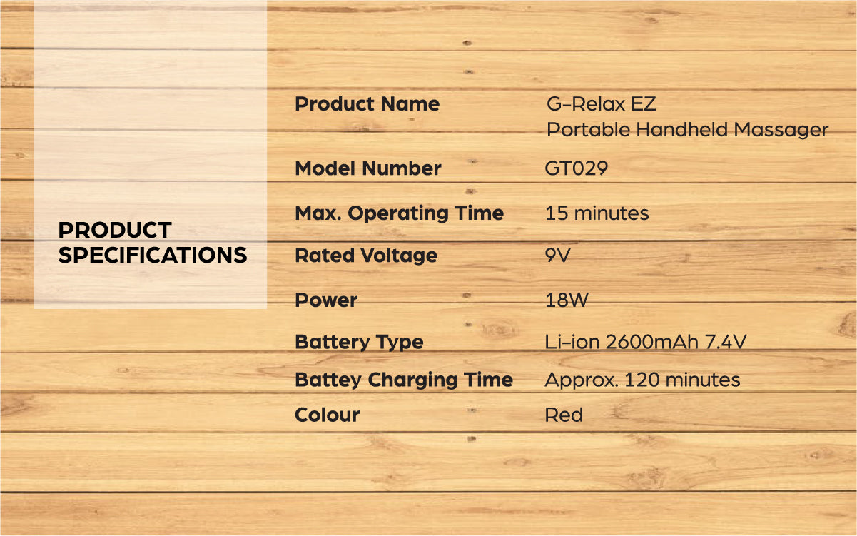 GINTELL G-Relax EZ Portable Handheld Massager