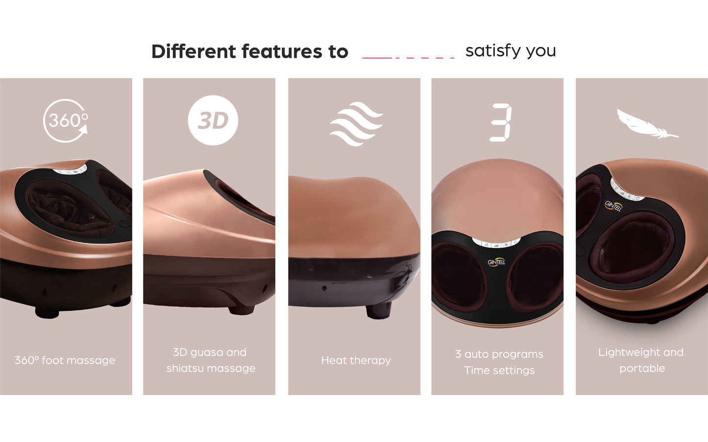 GINTELL G-Beetle EZ Foot Massager