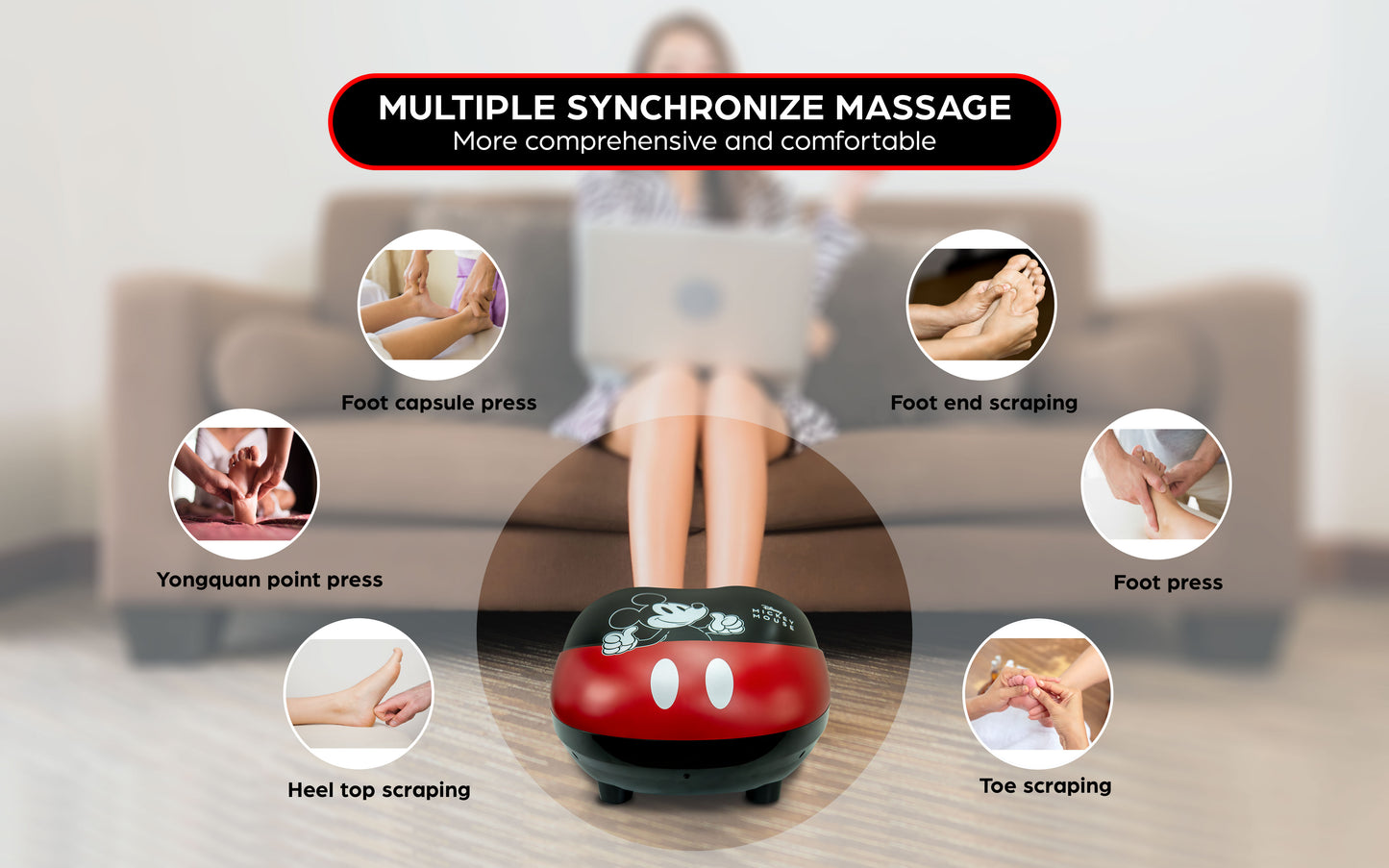 GINTELL Limited Edition Mickey Mouse Foot Massager
