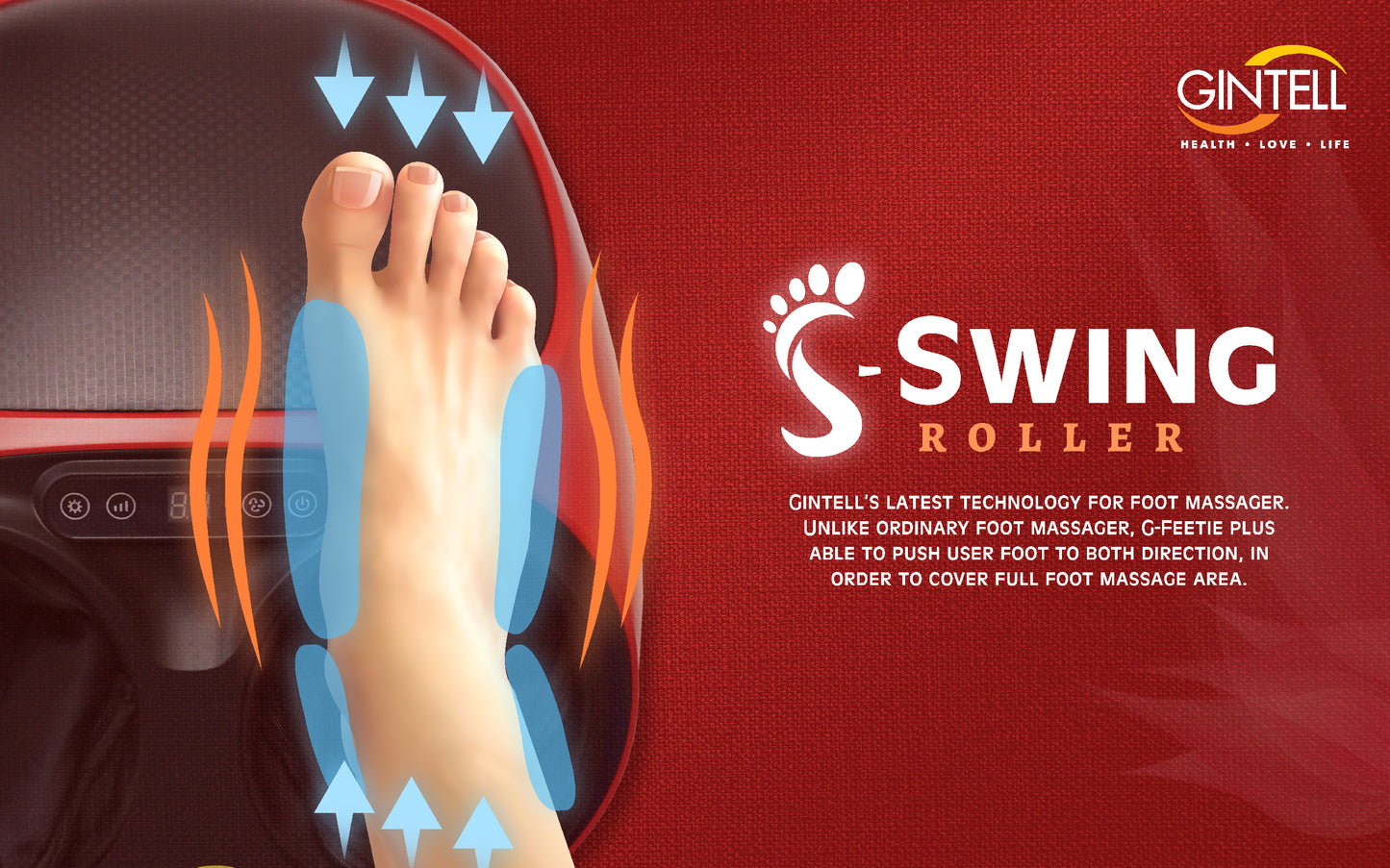 GINTELL G-Feetie Plus Foot Massager