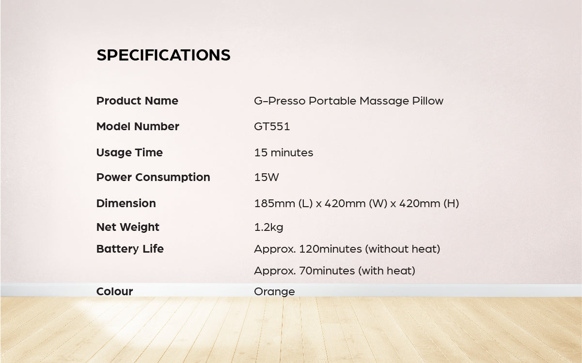 GINTELL G-Presso Massage Pillow