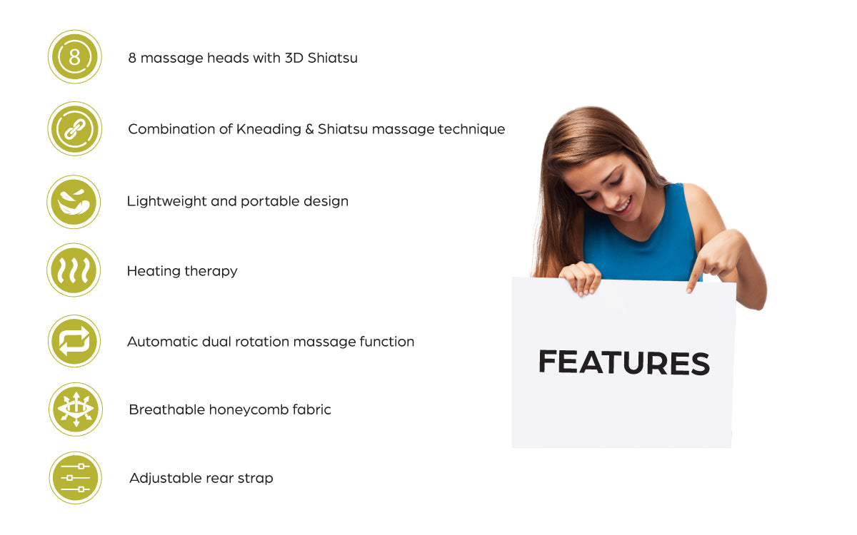 GINTELL G-Petite Portable Massage Cushion