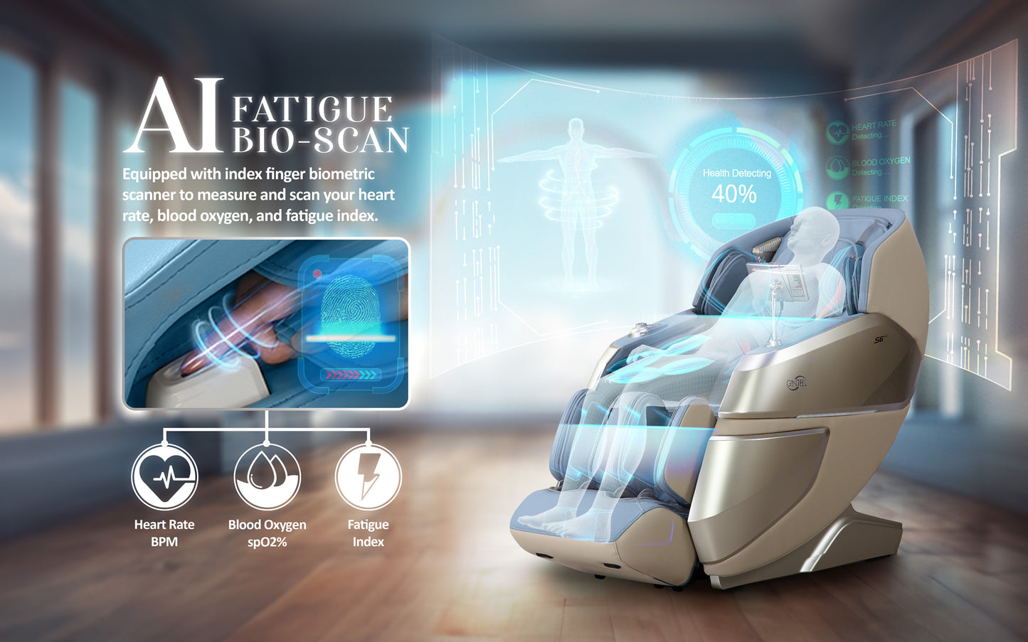 GINTELL S6 PLUS 8 Hands Wellness Massage Chair