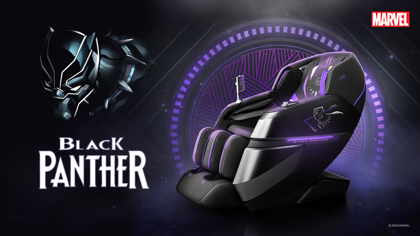 GINTELL Limited Edition Black Panther Wellness Massage Chair