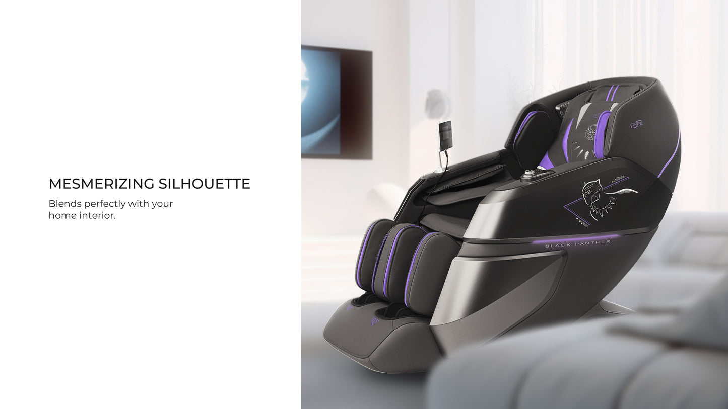 GINTELL Limited Edition Black Panther Wellness Massage Chair