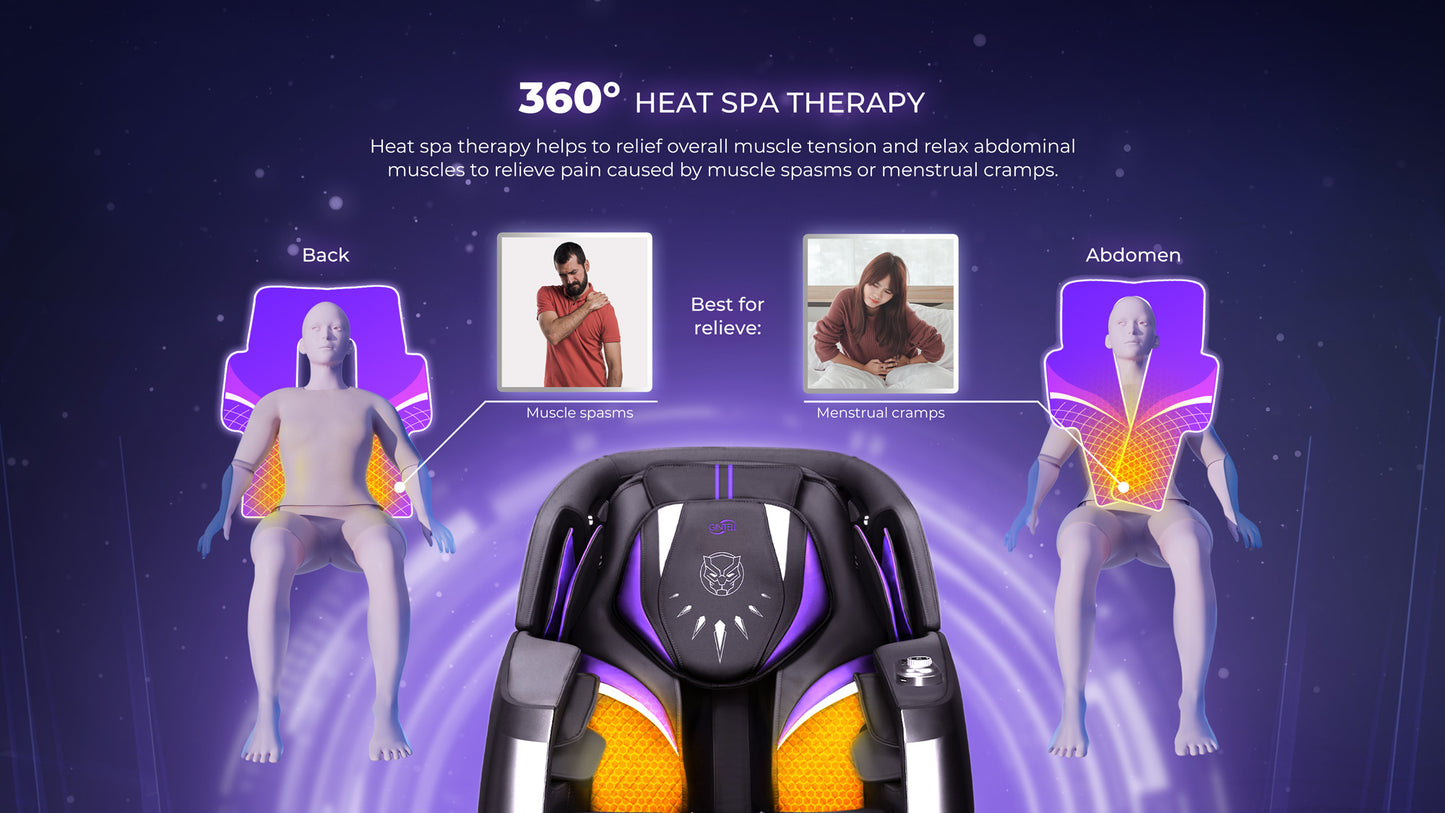 GINTELL Limited Edition Black Panther Wellness Massage Chair