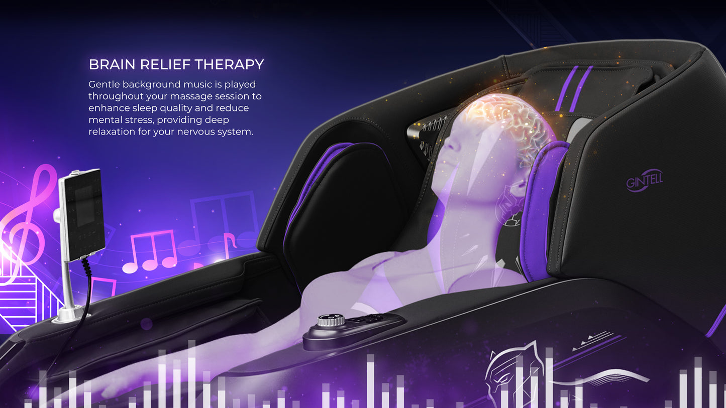 GINTELL Limited Edition Black Panther Wellness Massage Chair