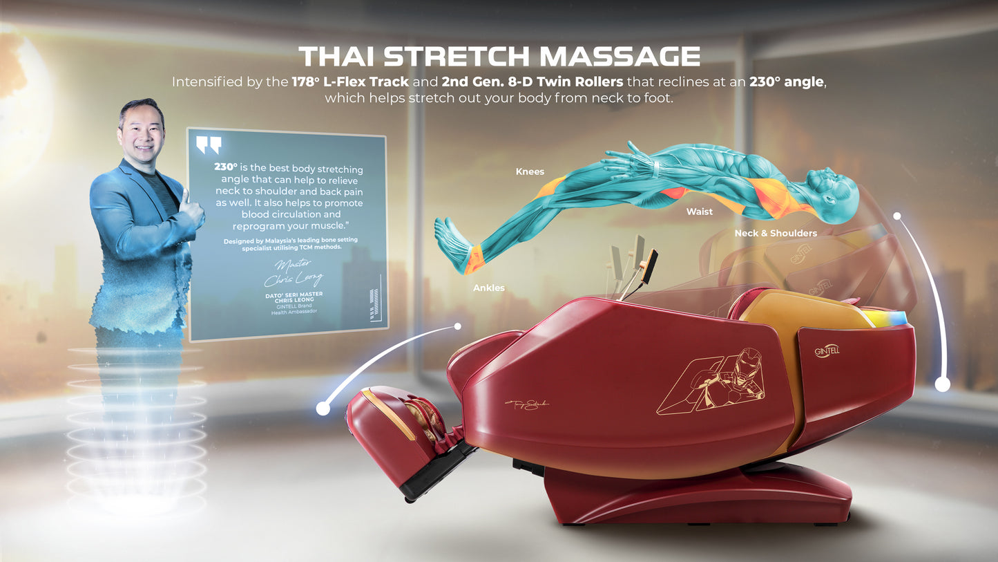 GINTELL Limited Edition Iron Man Wellness Massage Chair