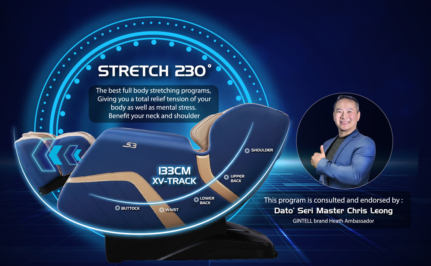 GINTELL S3 SuperChAiR Massage Chair