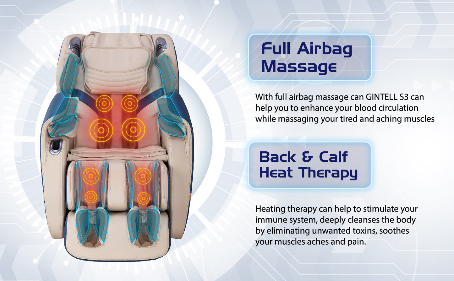 GINTELL S3 SuperChAiR Massage Chair
