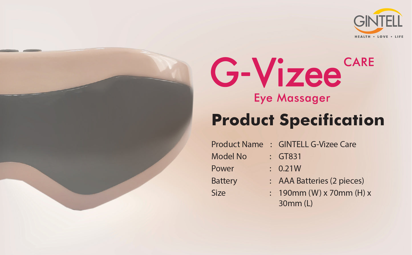 GINTELL G-Vizee Care Eye Massager