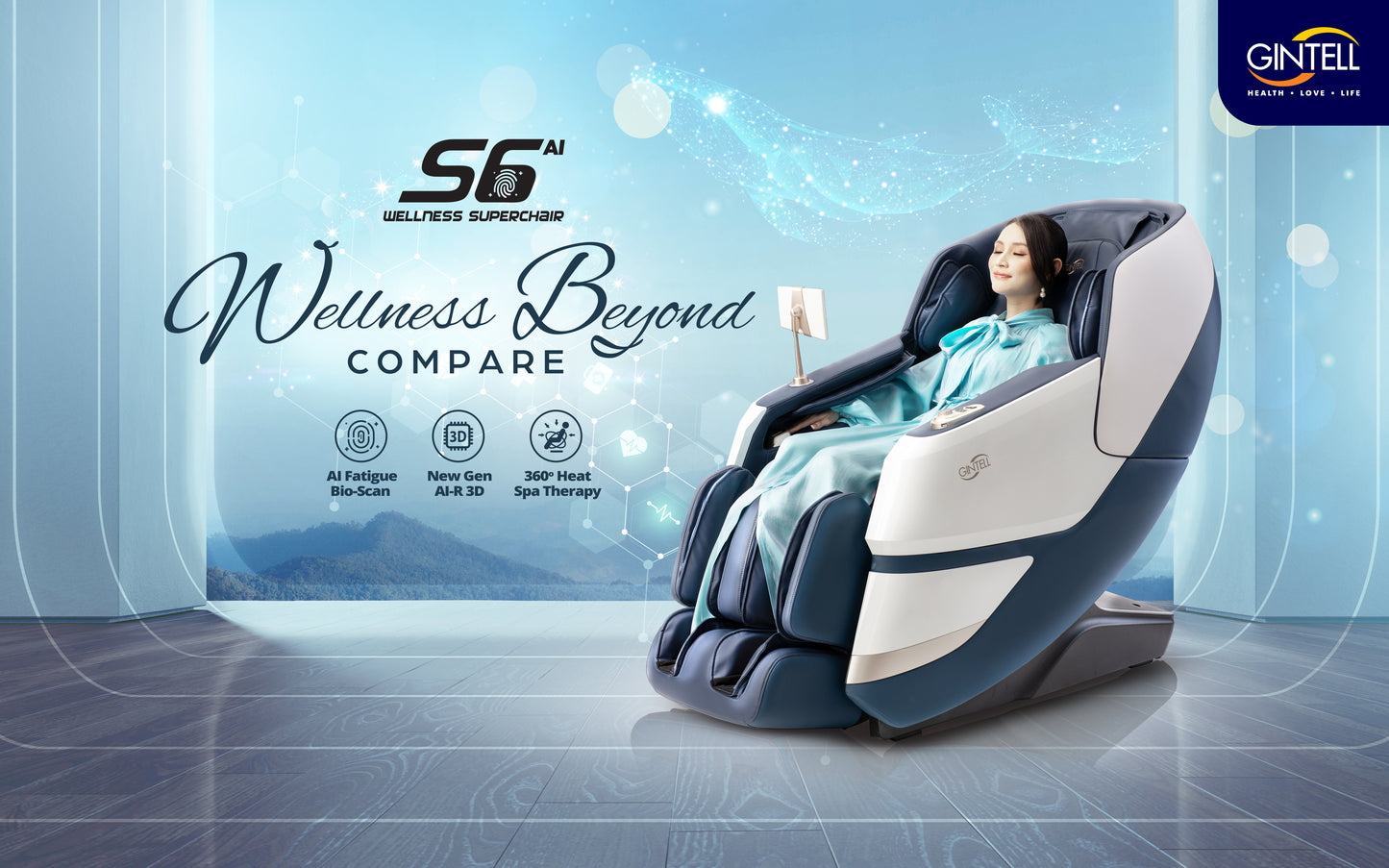 GINTELL S6 Wellness SuperChAiR Massage Chair