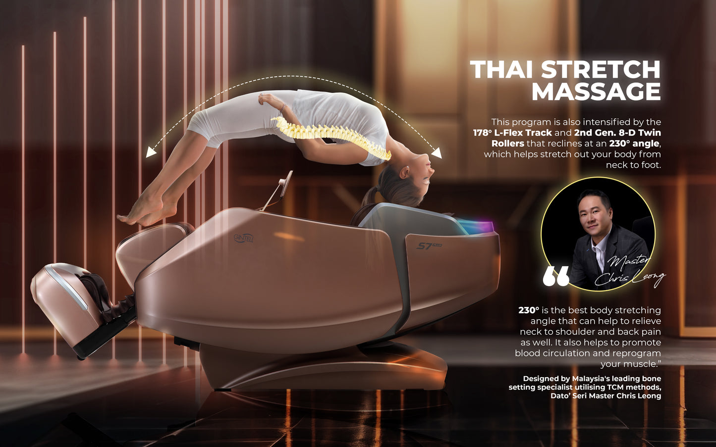 GINTELL S7 PLUS 2nd Gen 8 Hands Wellness Massage Chair