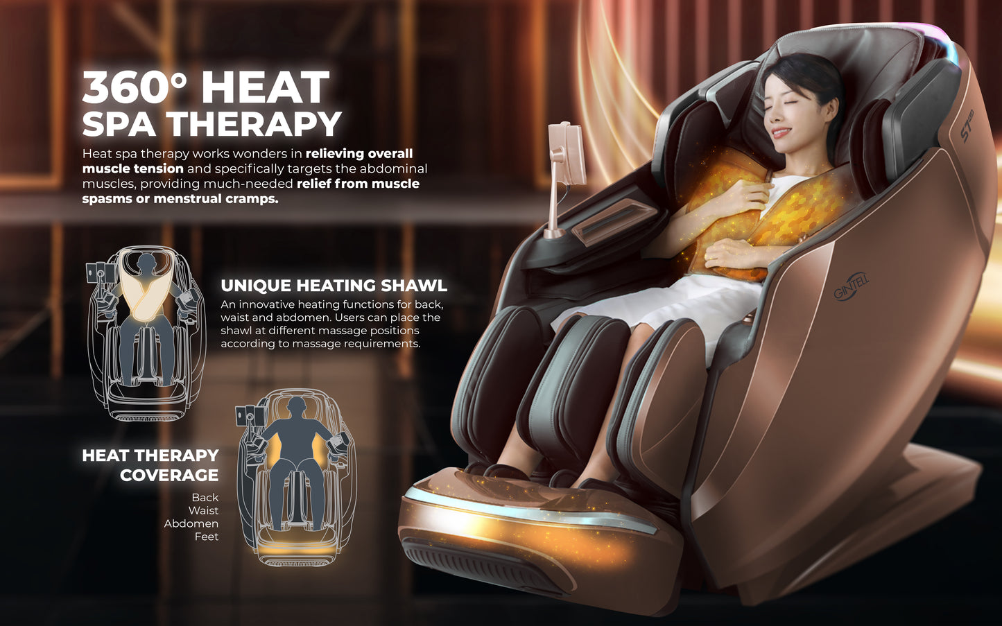 GINTELL S7 PLUS 2nd Gen 8 Hands Wellness Massage Chair