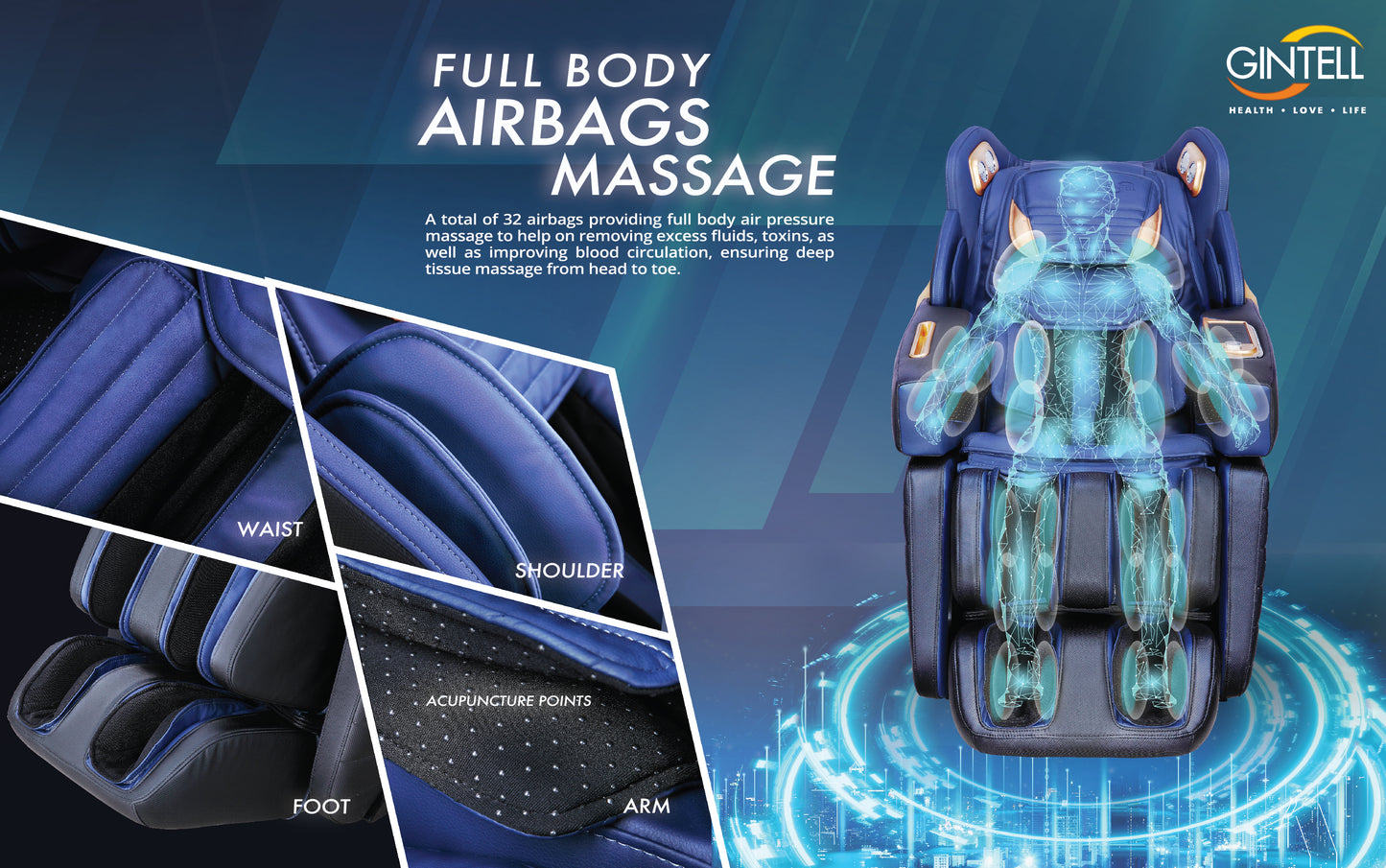 GINTELL S7 SuperChAiR Massage Chair