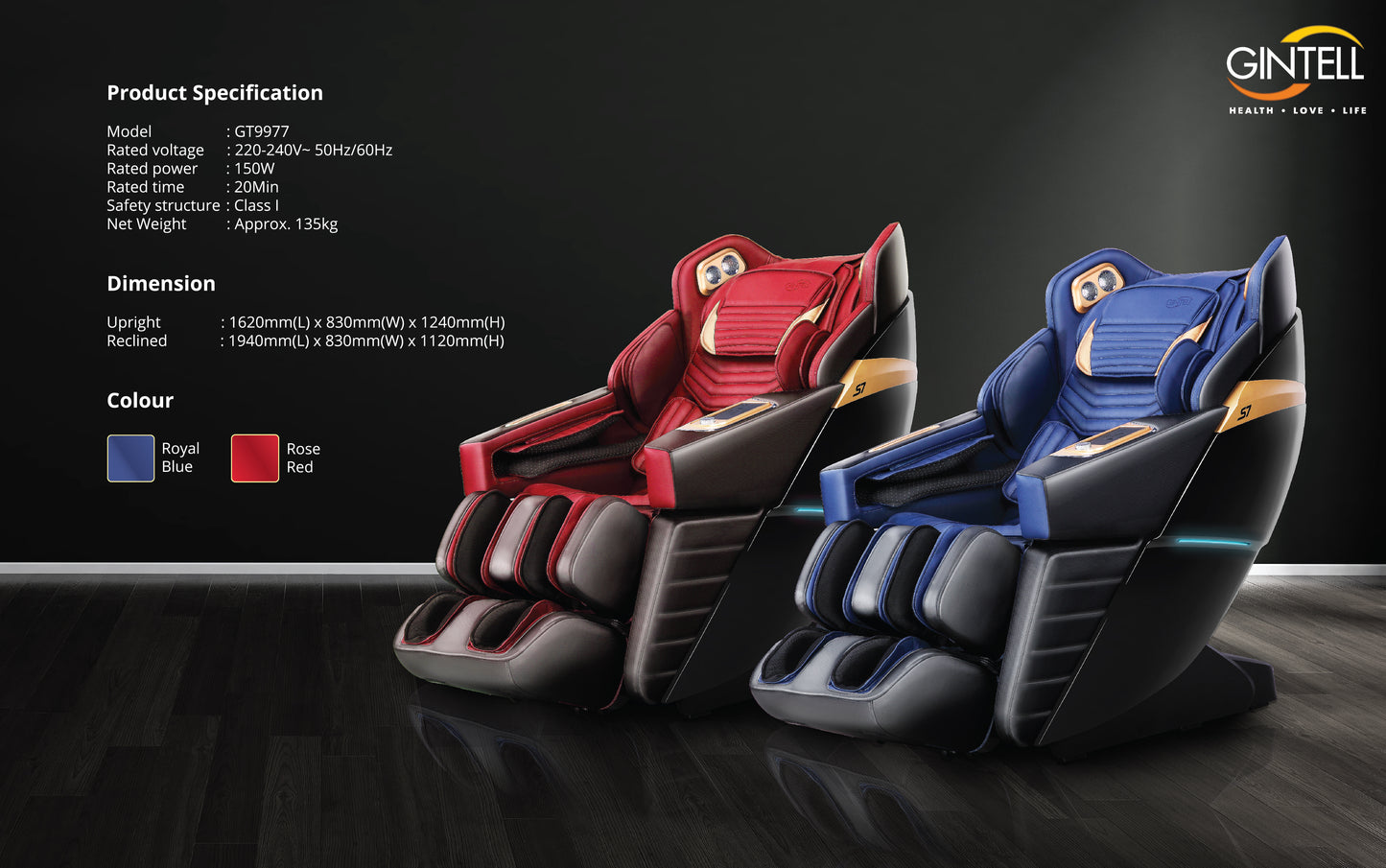 GINTELL S7 SuperChAiR Massage Chair