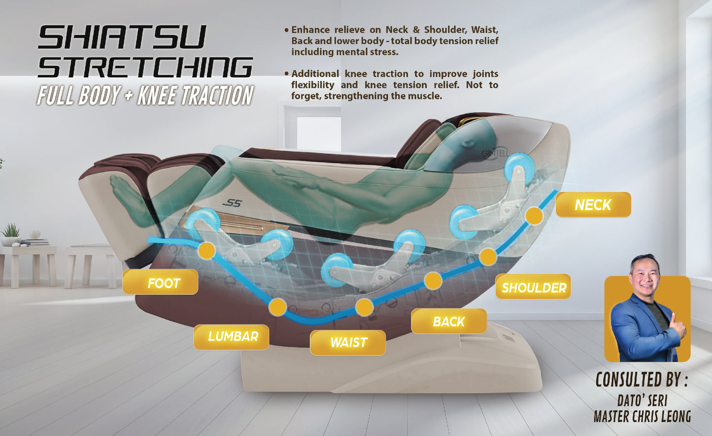 GINTELL S5 SuperChAiR Massage Chair