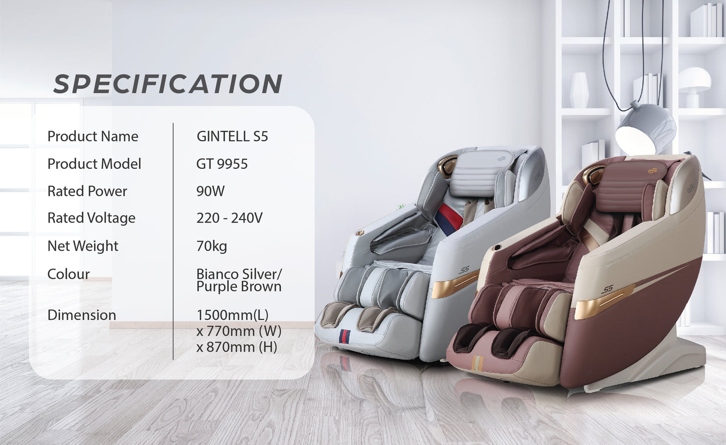 GINTELL S5 SuperChAiR Massage Chair