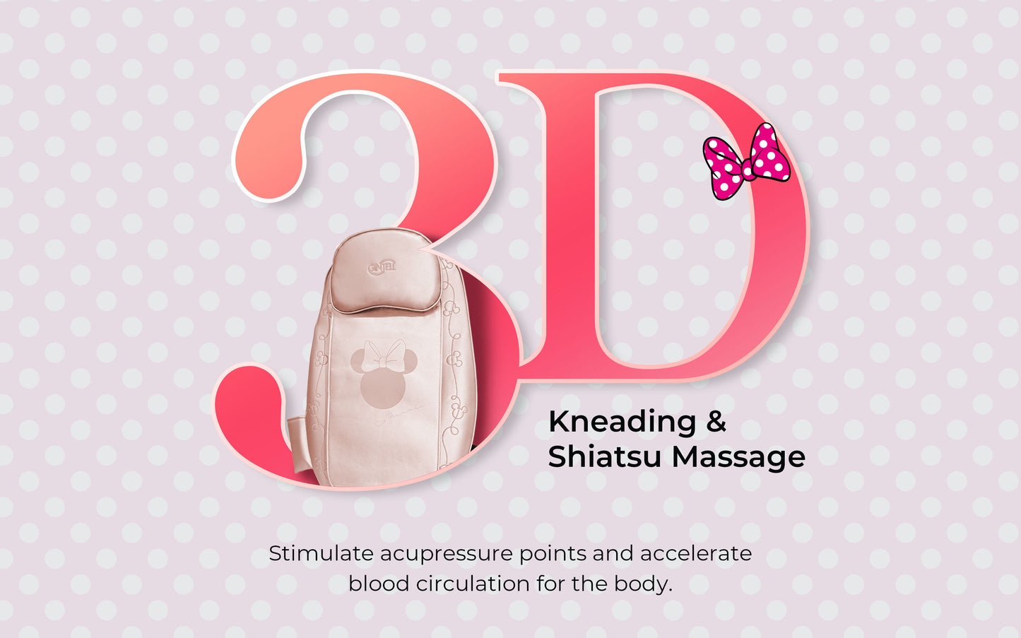 GINTELL Minnie Mouse Massage Cushion