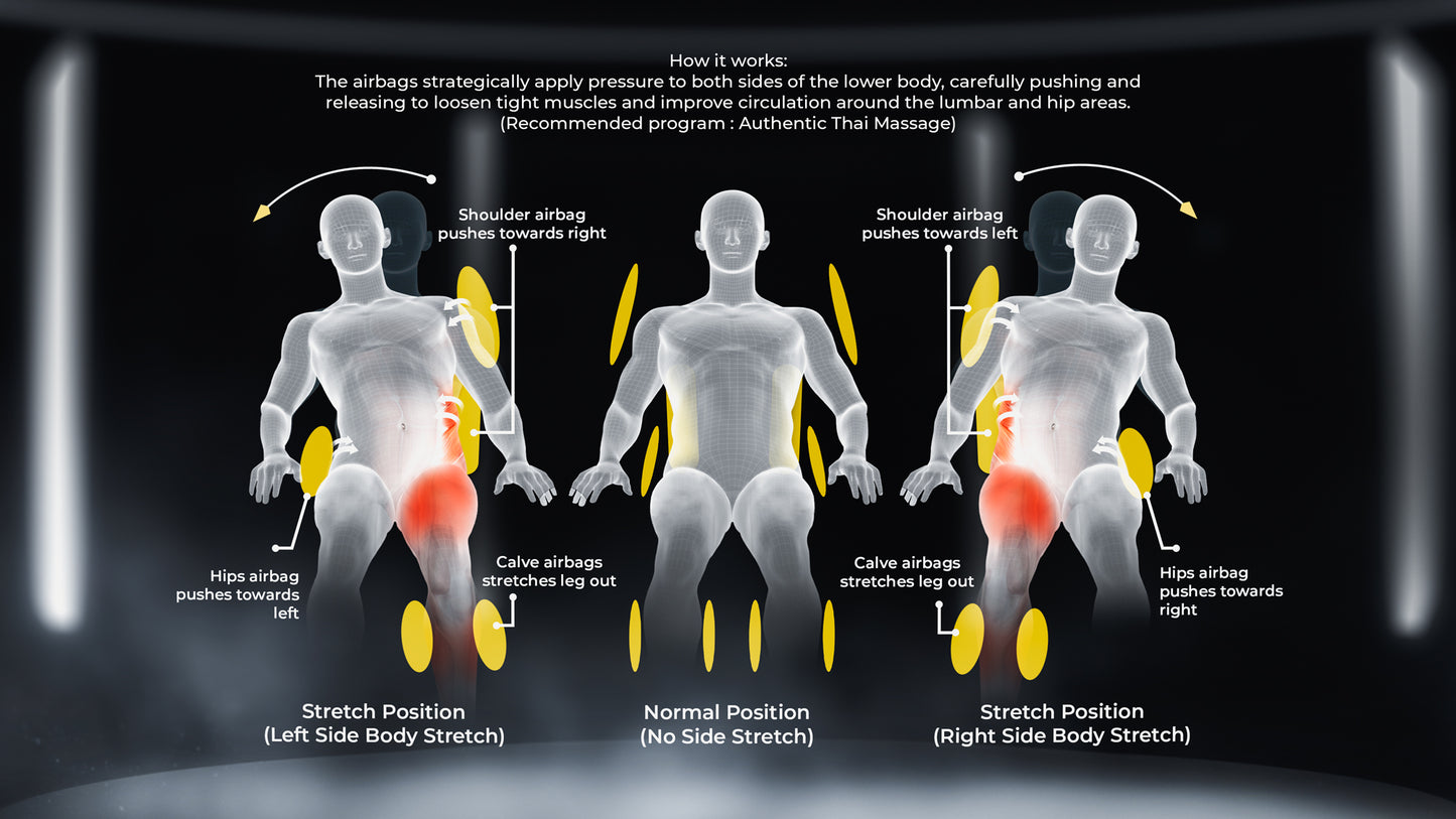 GINTELL Iron Man Black Exclusive Version Wellness Massage Chair