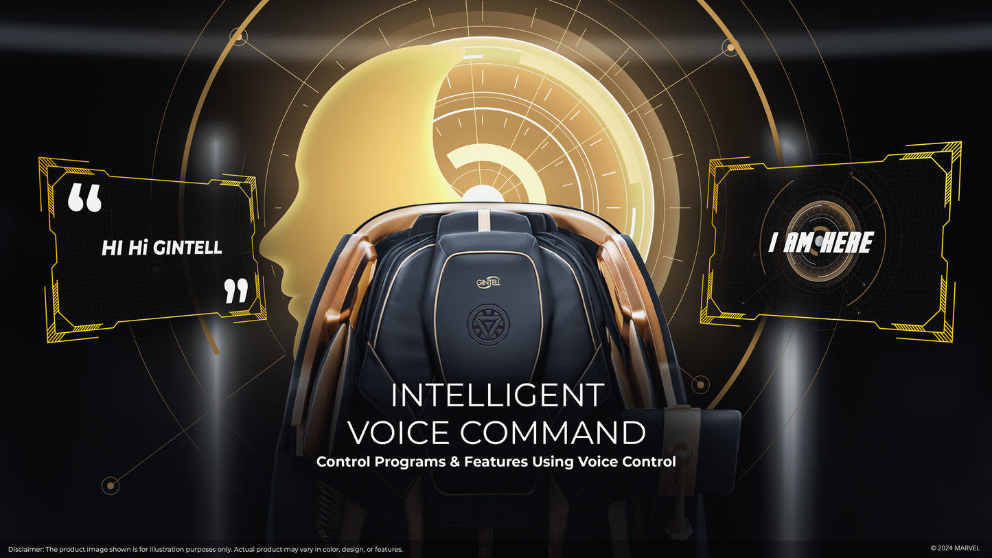 GINTELL Iron Man Black Exclusive Version Wellness Massage Chair