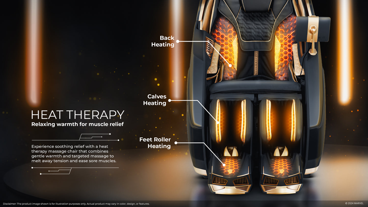 GINTELL Iron Man Black Exclusive Version Wellness Massage Chair