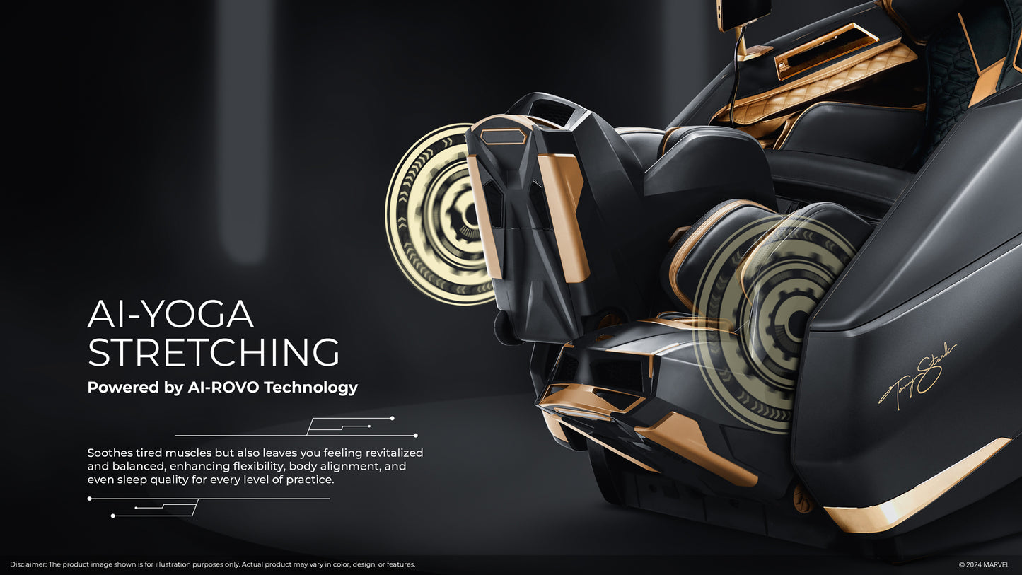 GINTELL Iron Man Black Exclusive Version Wellness Massage Chair