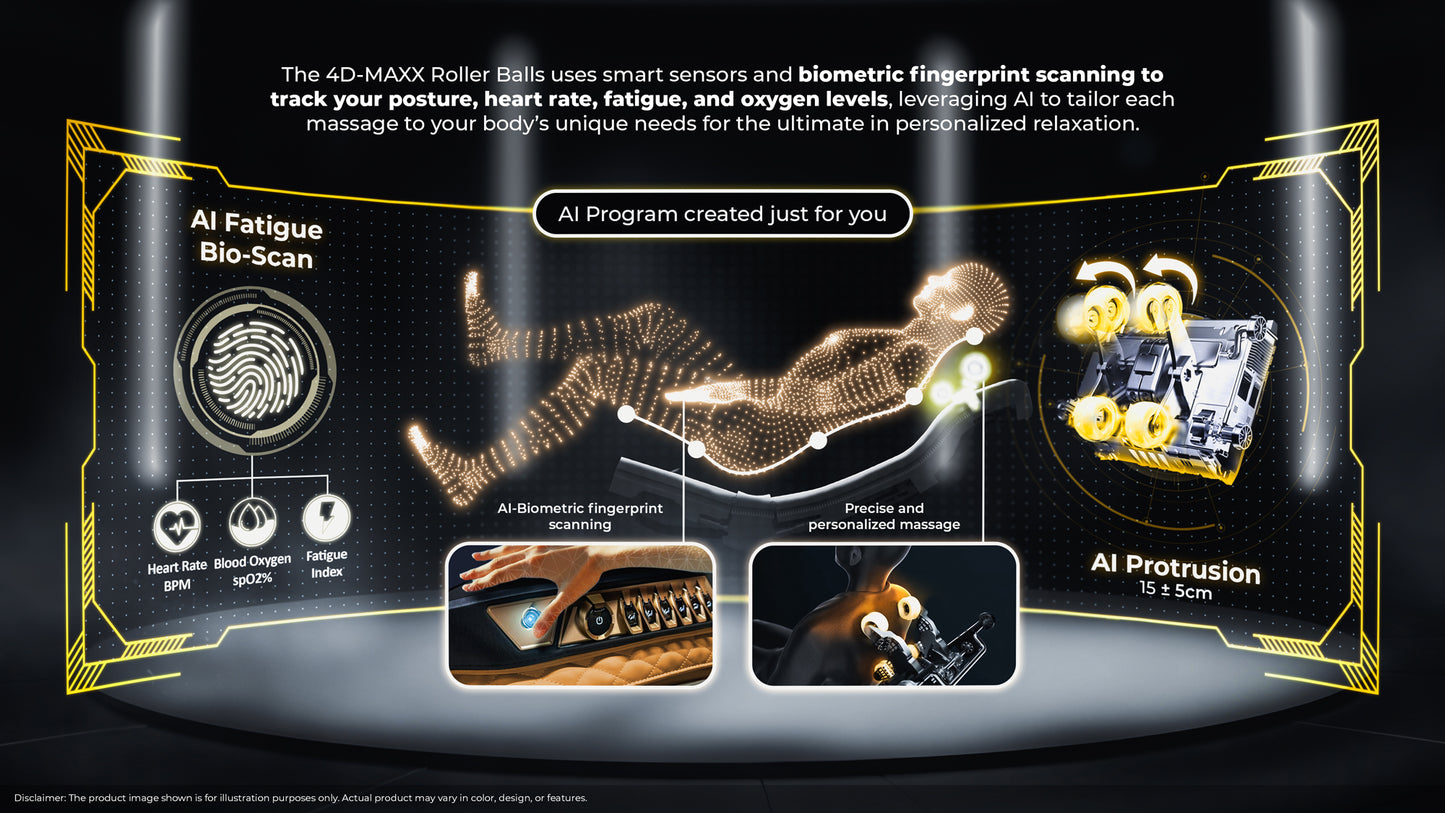 GINTELL Iron Man Black Exclusive Version Wellness Massage Chair