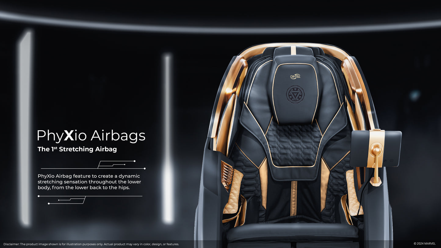 GINTELL Iron Man Black Exclusive Version Wellness Massage Chair
