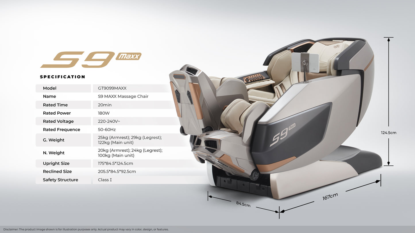 GINTELL S9 MAXX Premium Wellness Massage Chair