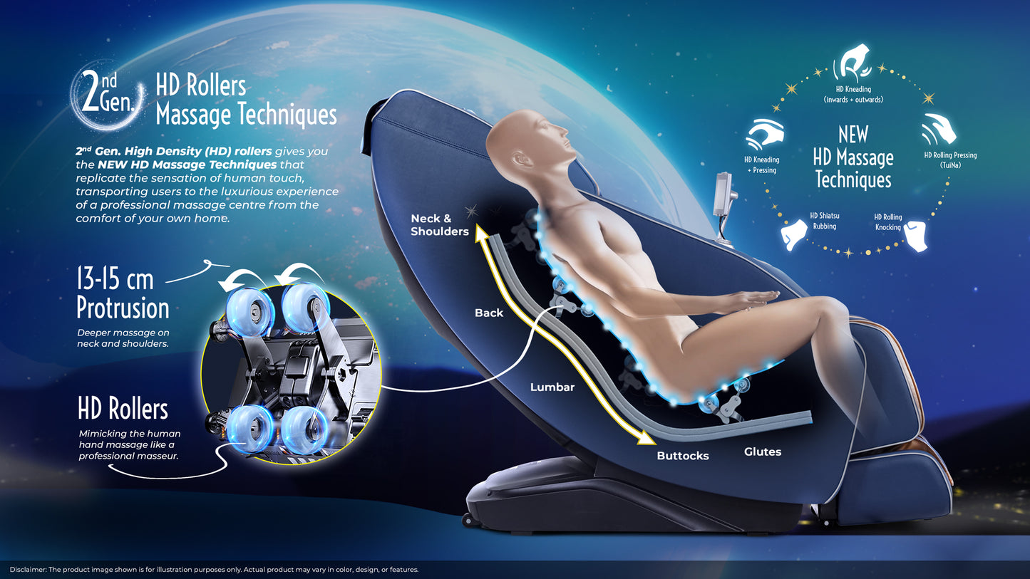 GINTELL Limited Edition Mickey Fantasia Magical Wellness Massage Chair