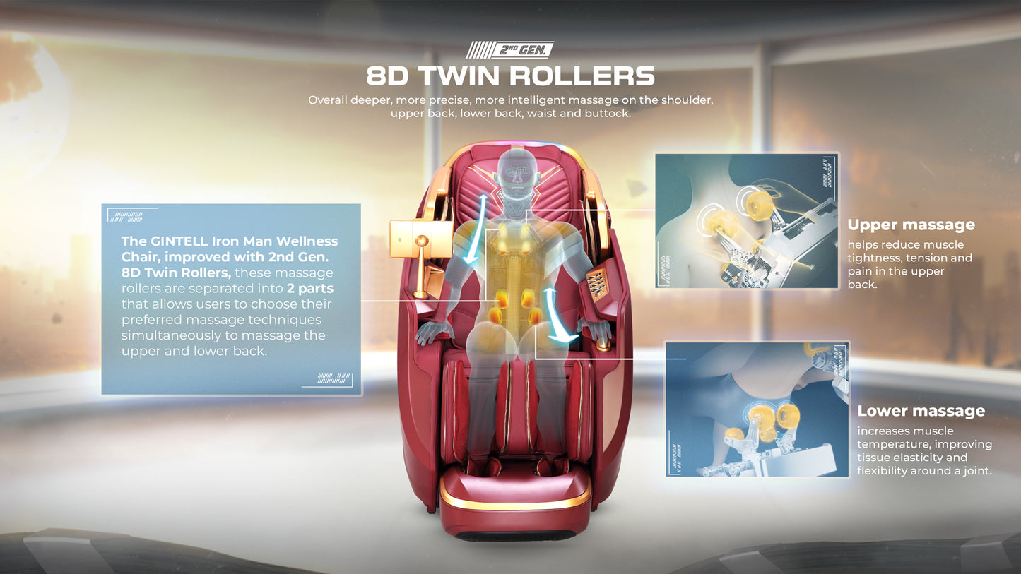 GINTELL Limited Edition Iron Man Wellness Massage Chair