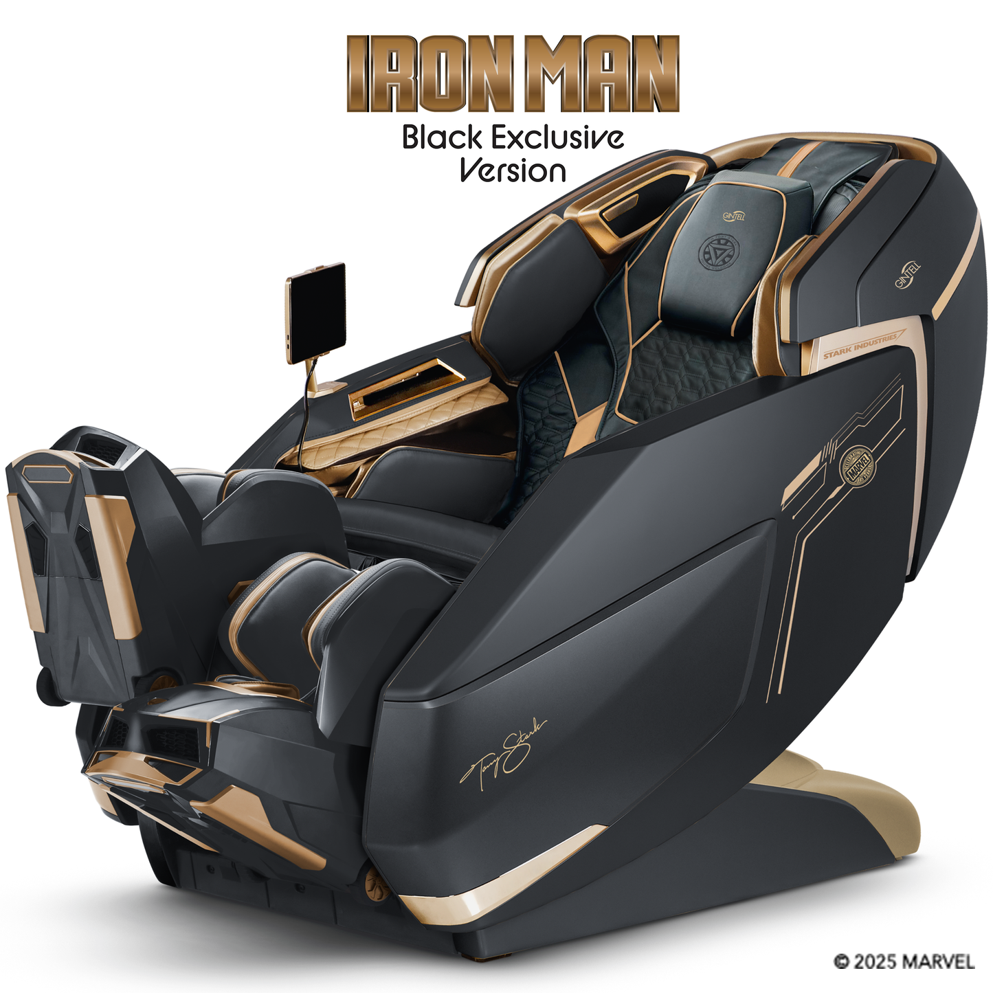 GINTELL Iron Man Black Exclusive Version Wellness Massage Chair