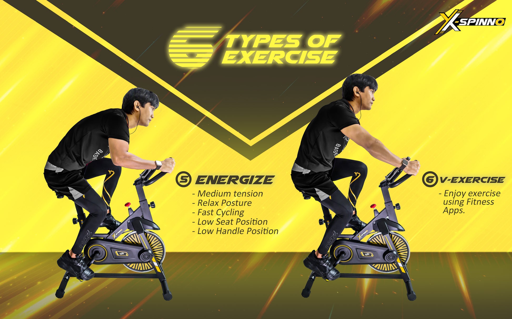 GINTELL X-Spinno Spinning Exercise Bike - Main Image